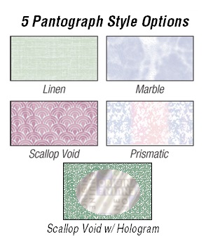 Standard Check Pantograph Style Options