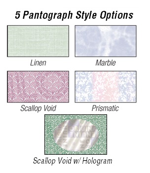 Standard Check Pantograph Style Options