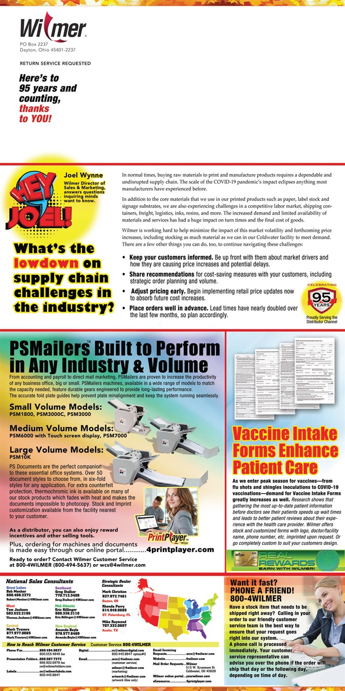 Fall 2021 Newsletter Page 2